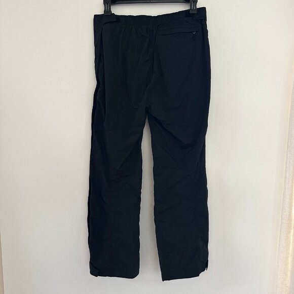 REI Womens E1 Elements Black Snow Pants Size 14 Side Zip Ski Snowboard Rain - Picture 2 of 12